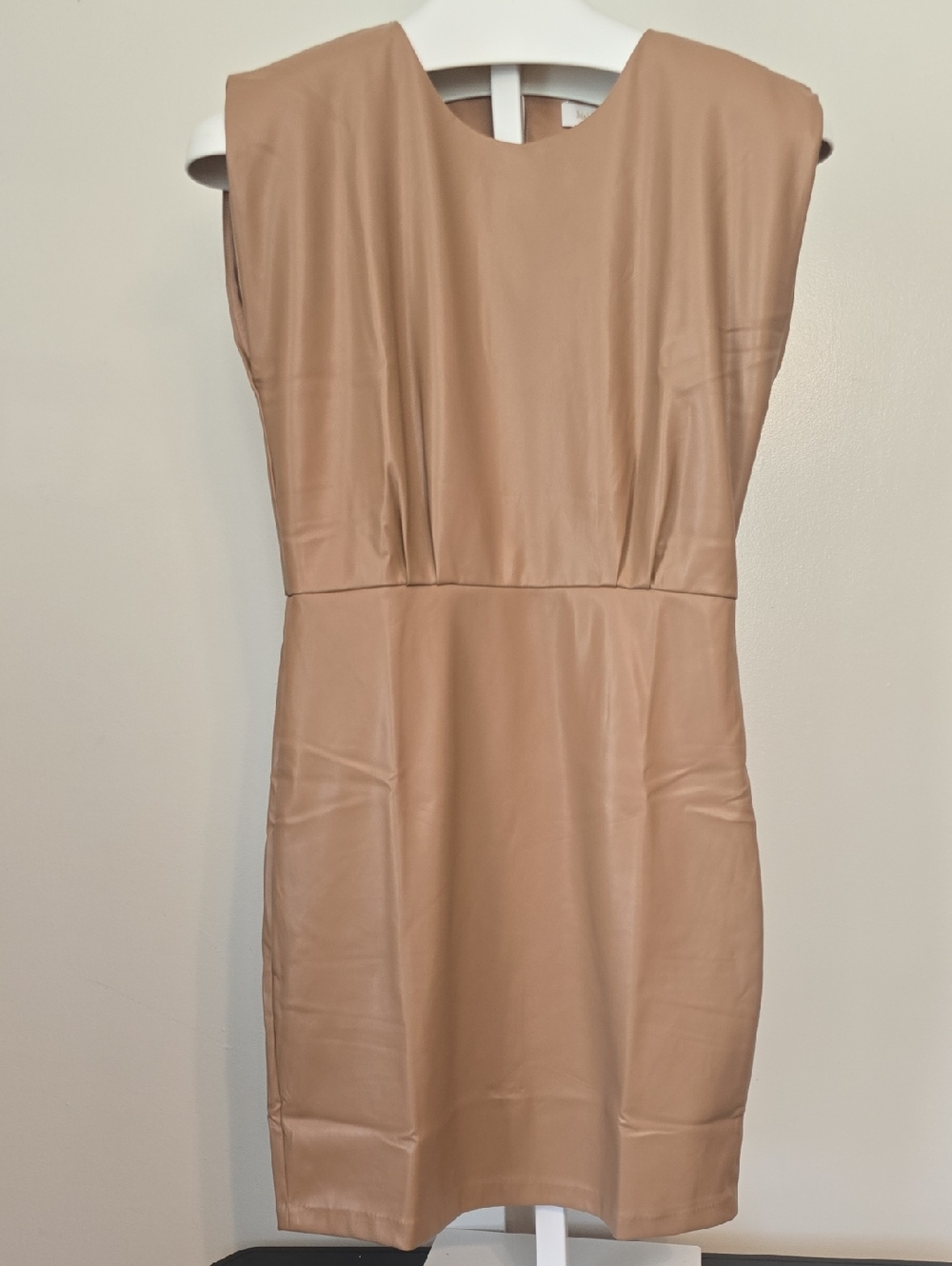 bishop + young Sleeveless Mini Dress in Nude Beige